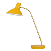 Farbon Table Lamp, Yellow, Brass