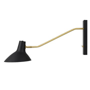 Farbon Long Wall Bracket, Black, Brass