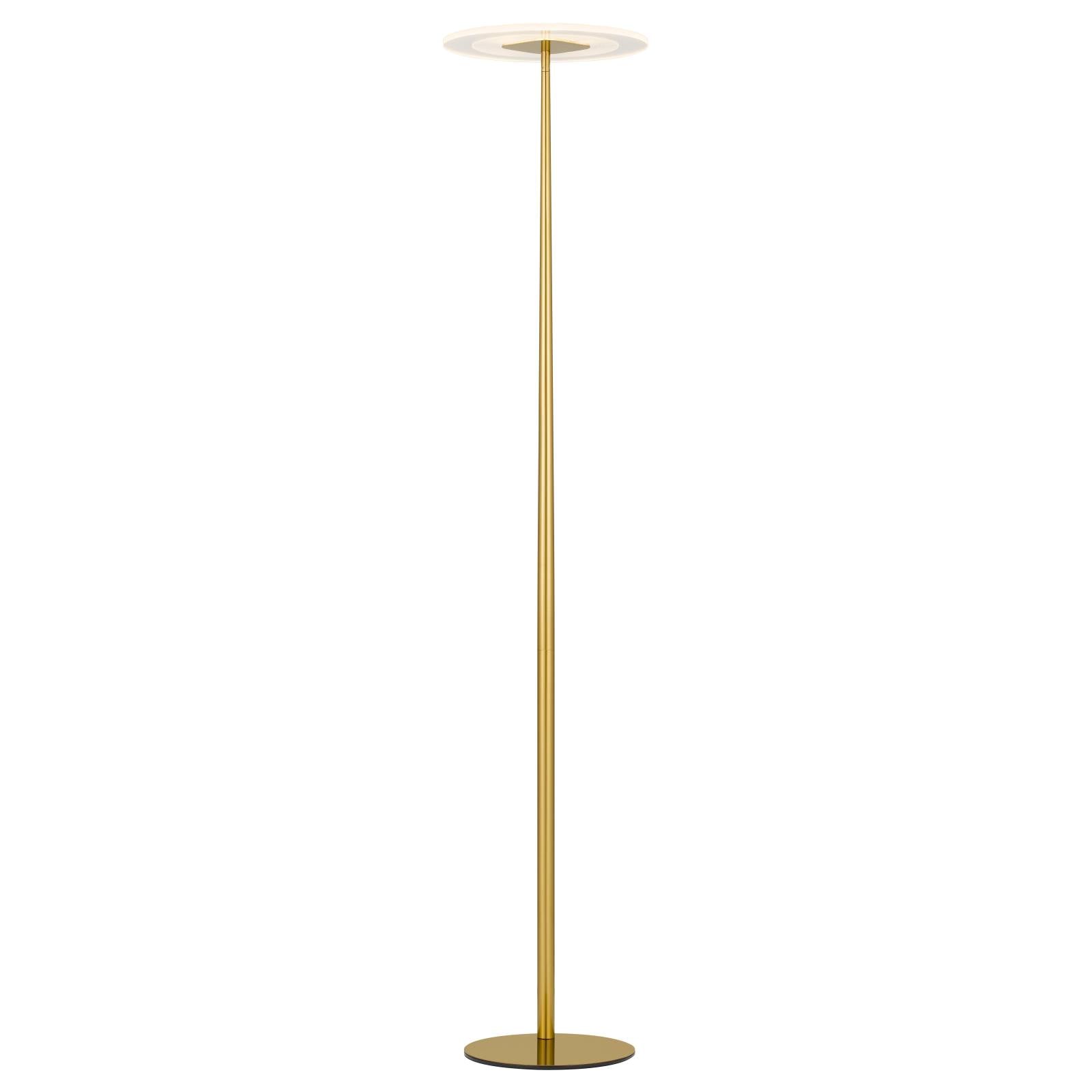 Faro Led Floor Lamp, Antique Gold