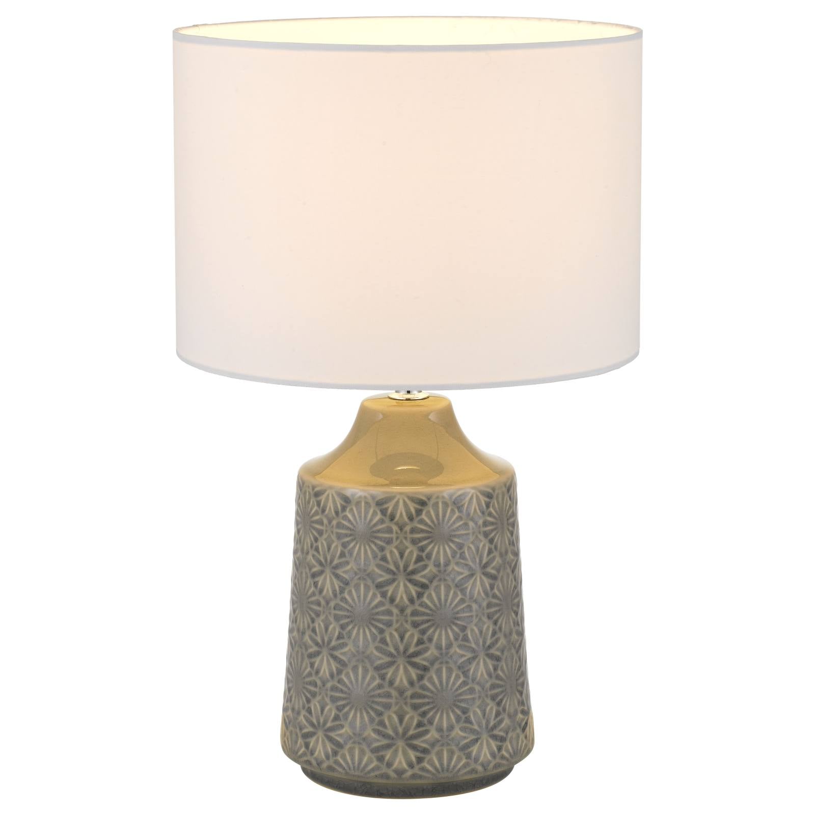 Fedon Table Lamp, Grey, White