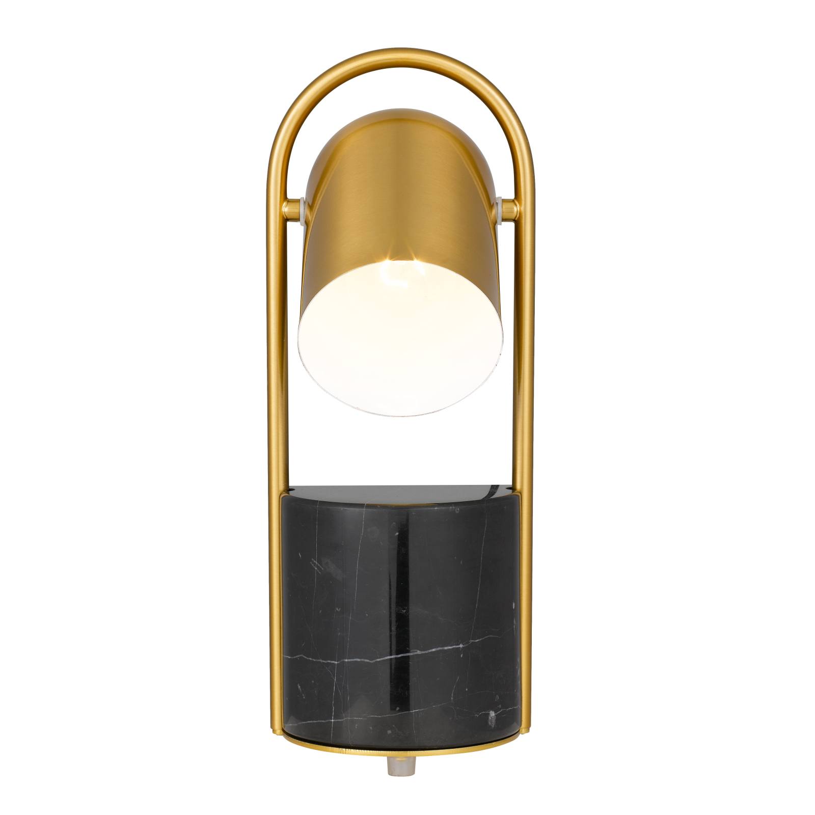 Fidel Table Lamp, Black, Antique Gold