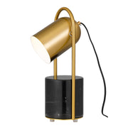 Fidel Table Lamp, Black, Antique Gold