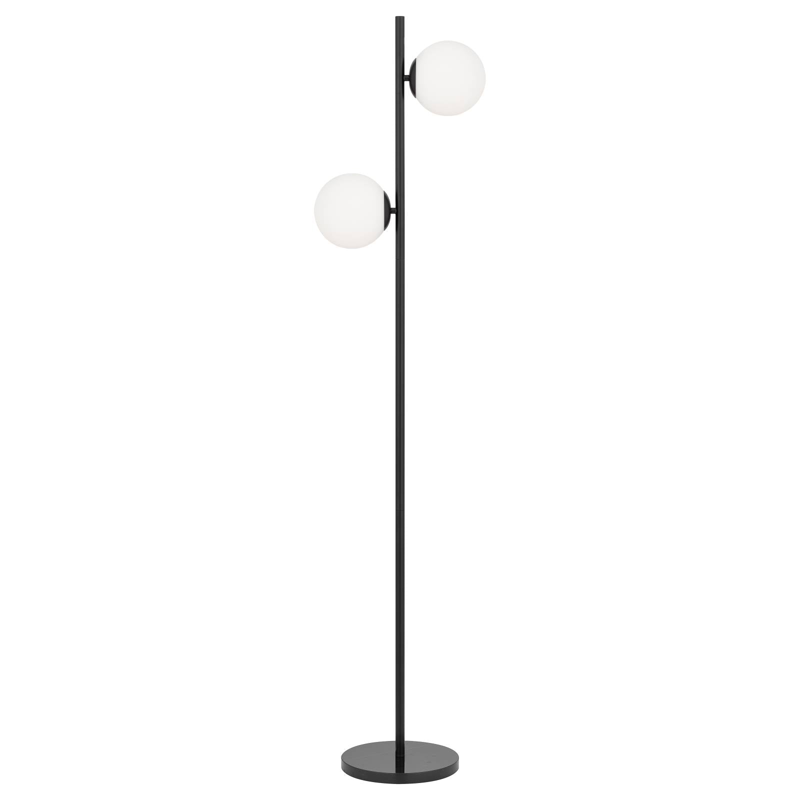 Figaro 2 Lights Floor, Opal Matte, Black