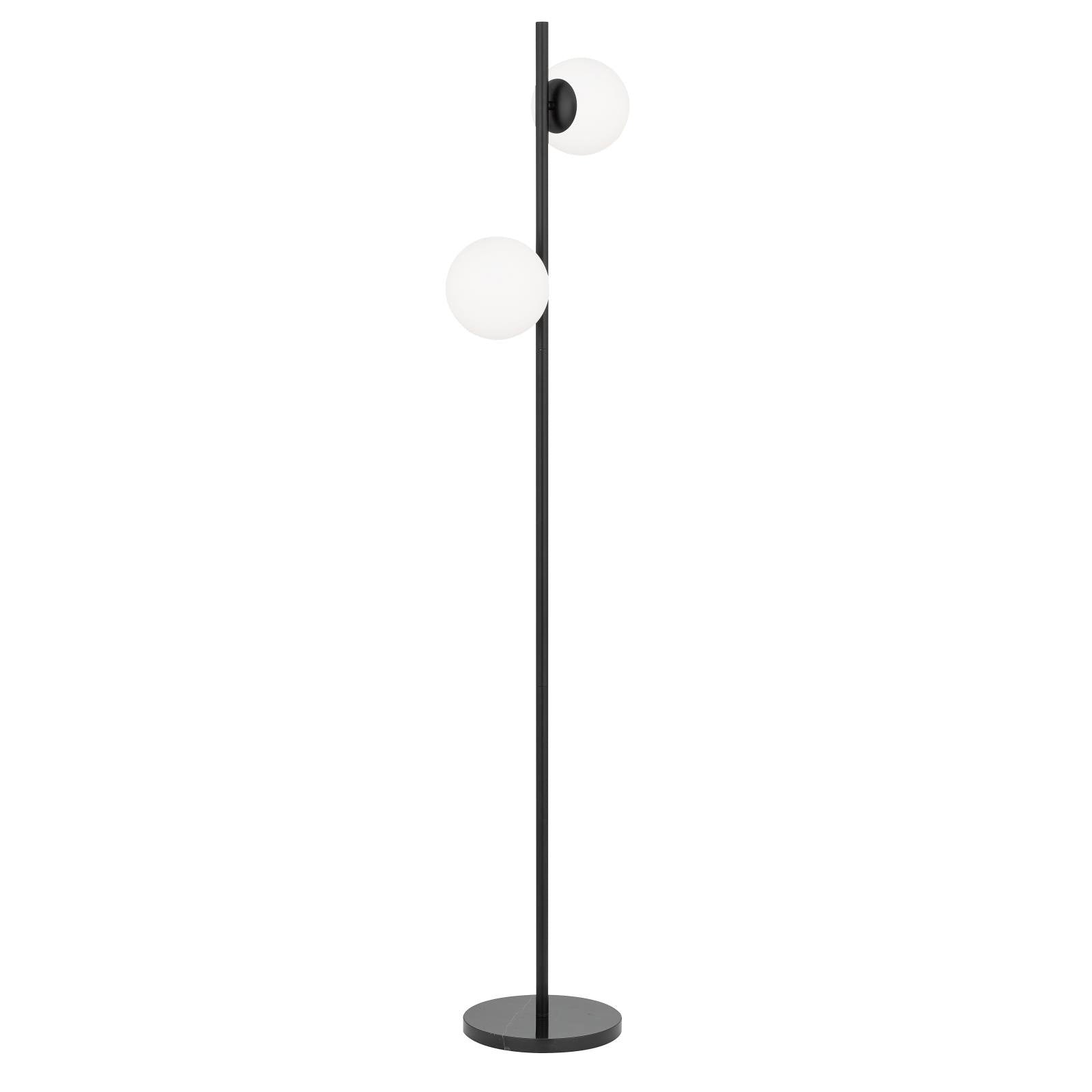 Figaro 2 Lights Floor, Opal Matte, Black