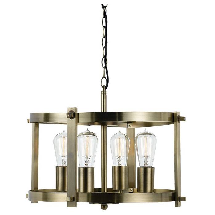 Finley 46cm Pendant, Antique Brass