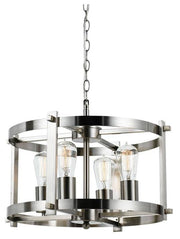 Finley 46cm Pendant, Matte Nickel