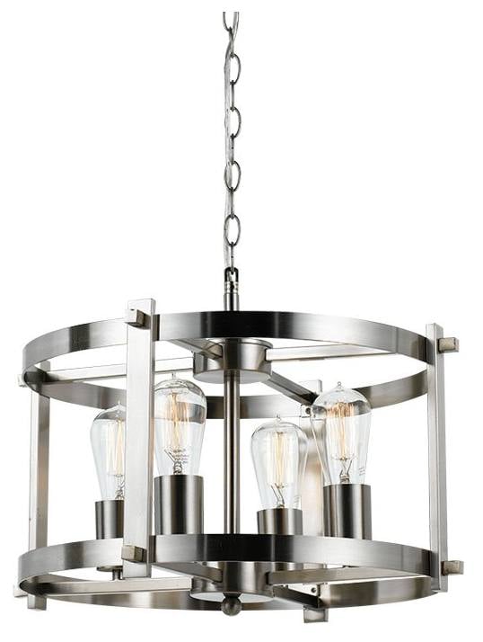 Finley 46cm Pendant, Matte Nickel