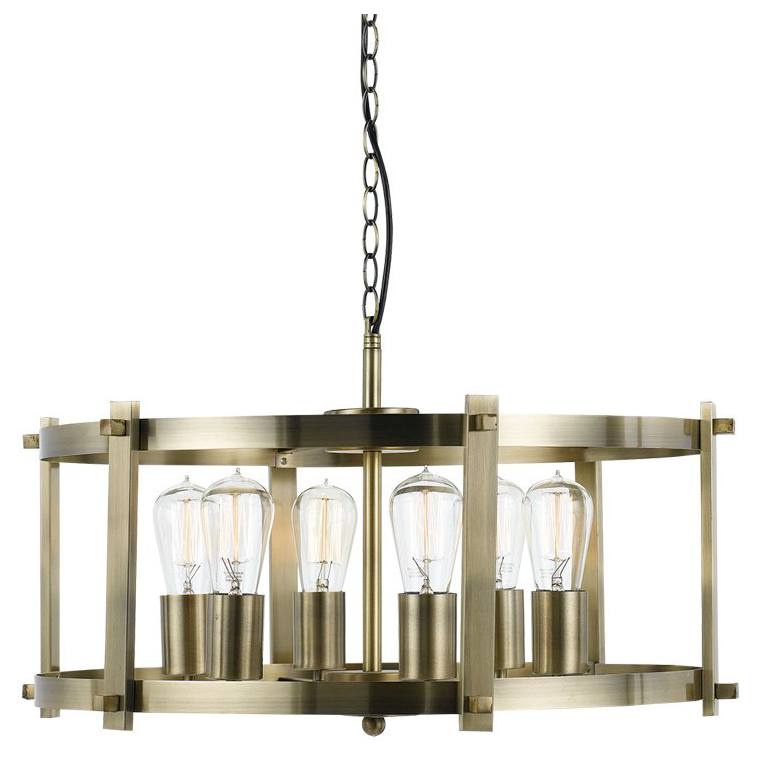 Finley 60cm Pendant Light, Antique Brass