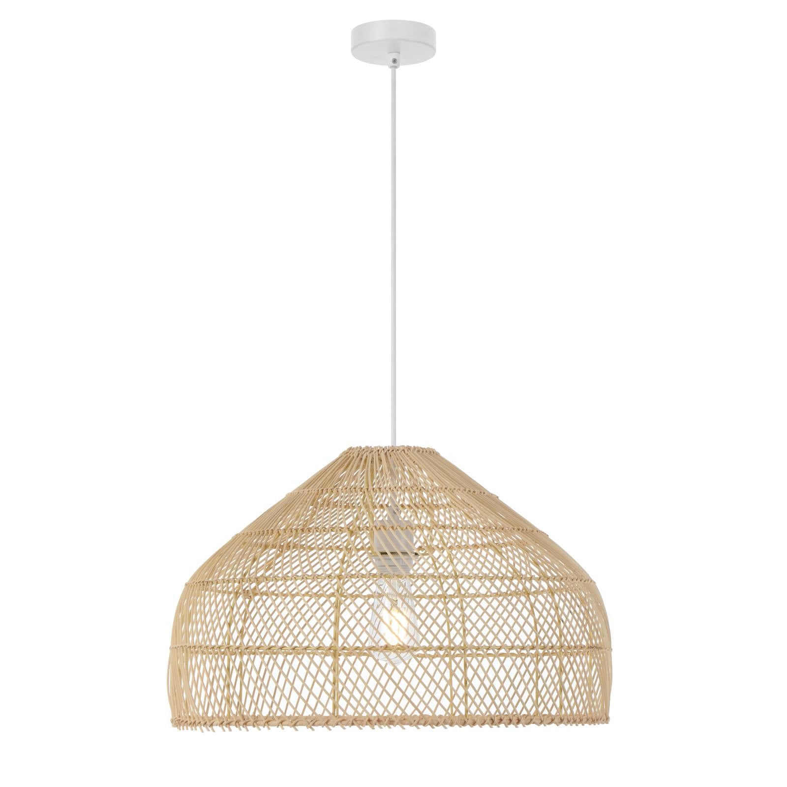 Frya 50 Pendant, Natural, White