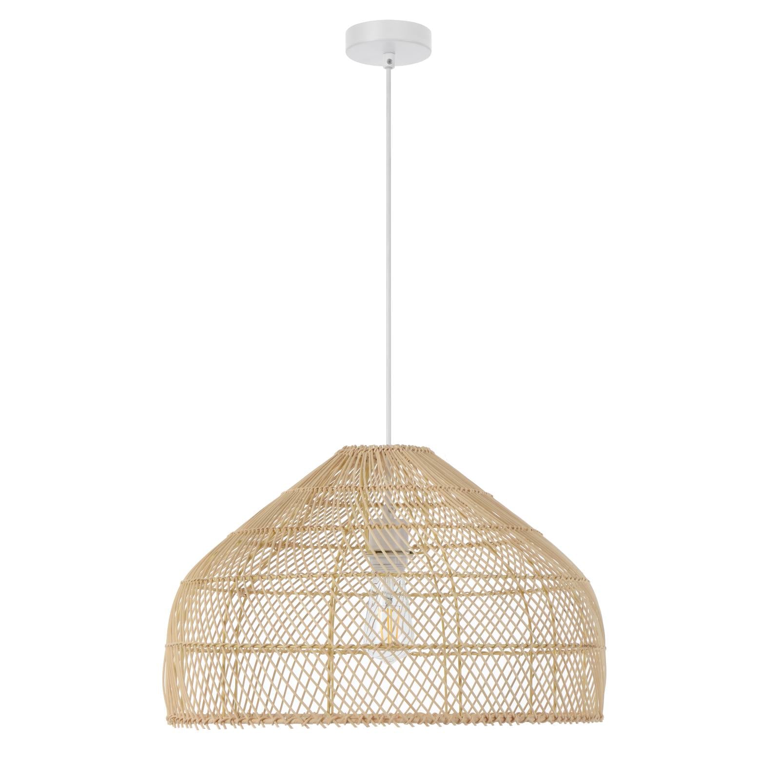 Frya 50 Pendant, Natural, White