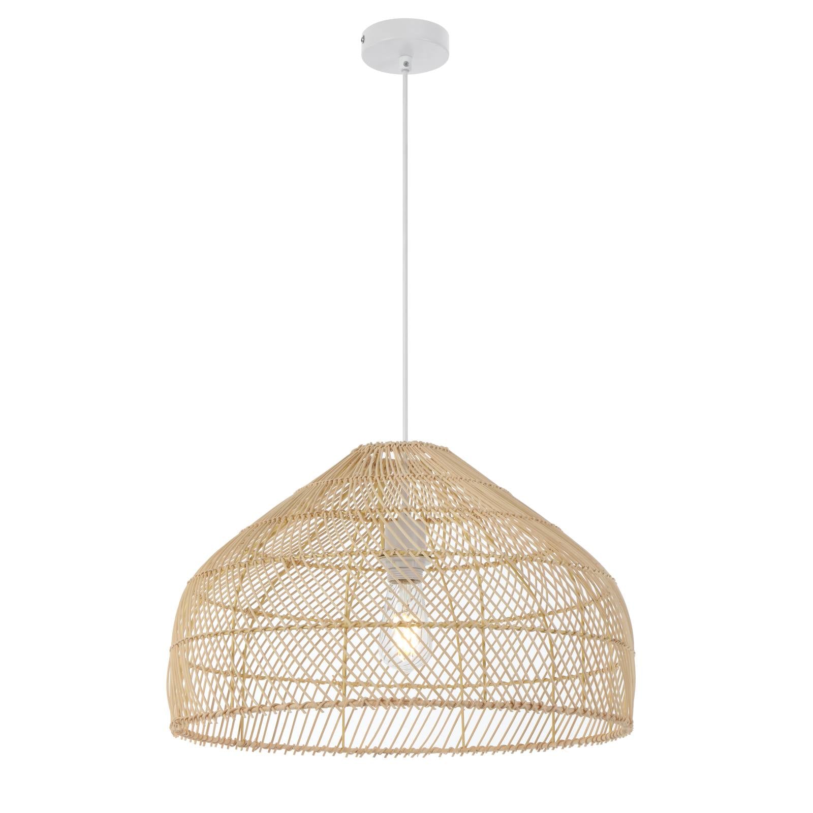 Frya 50 Pendant, Natural, White