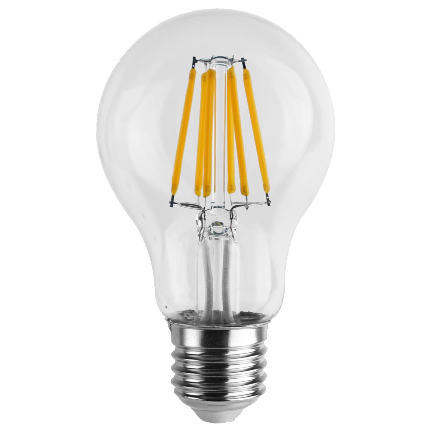 A60 8w Led Globe Dim, Clear Glass