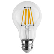 A60 8w Led Globe Dim, Clear Glass