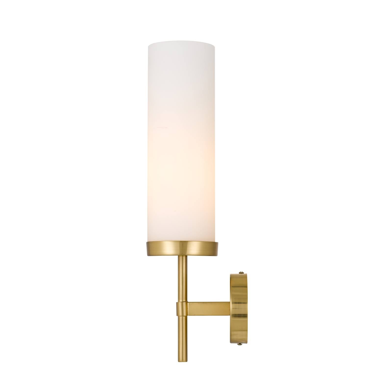 Garot Wall Light, Opal Matte, Antique Gold