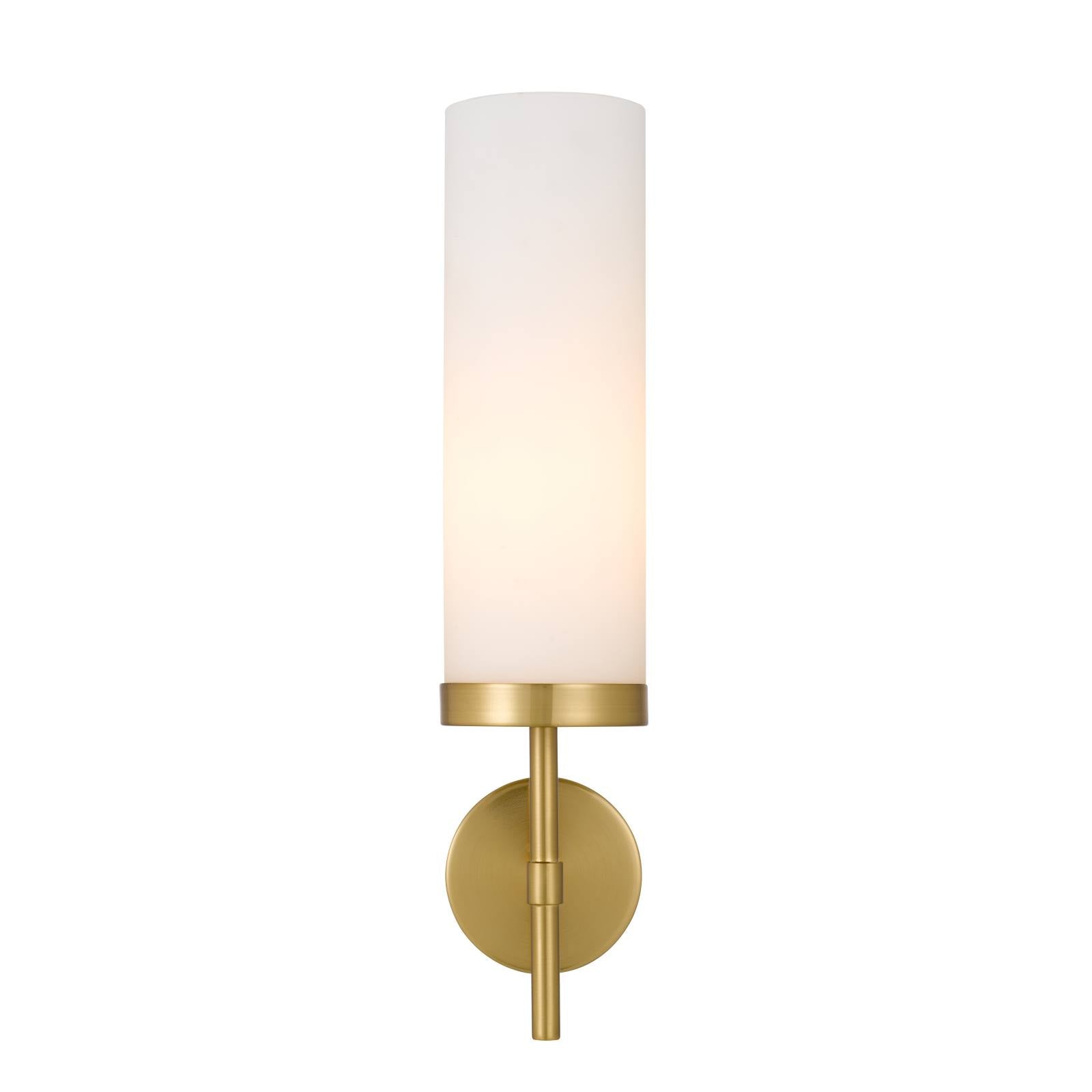 Garot Wall Light, Opal Matte, Antique Gold
