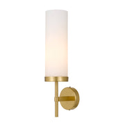 Garot Wall Light, Opal Matte, Antique Gold