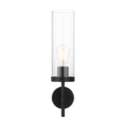 Garot Wall Light, Clear Glass, Black
