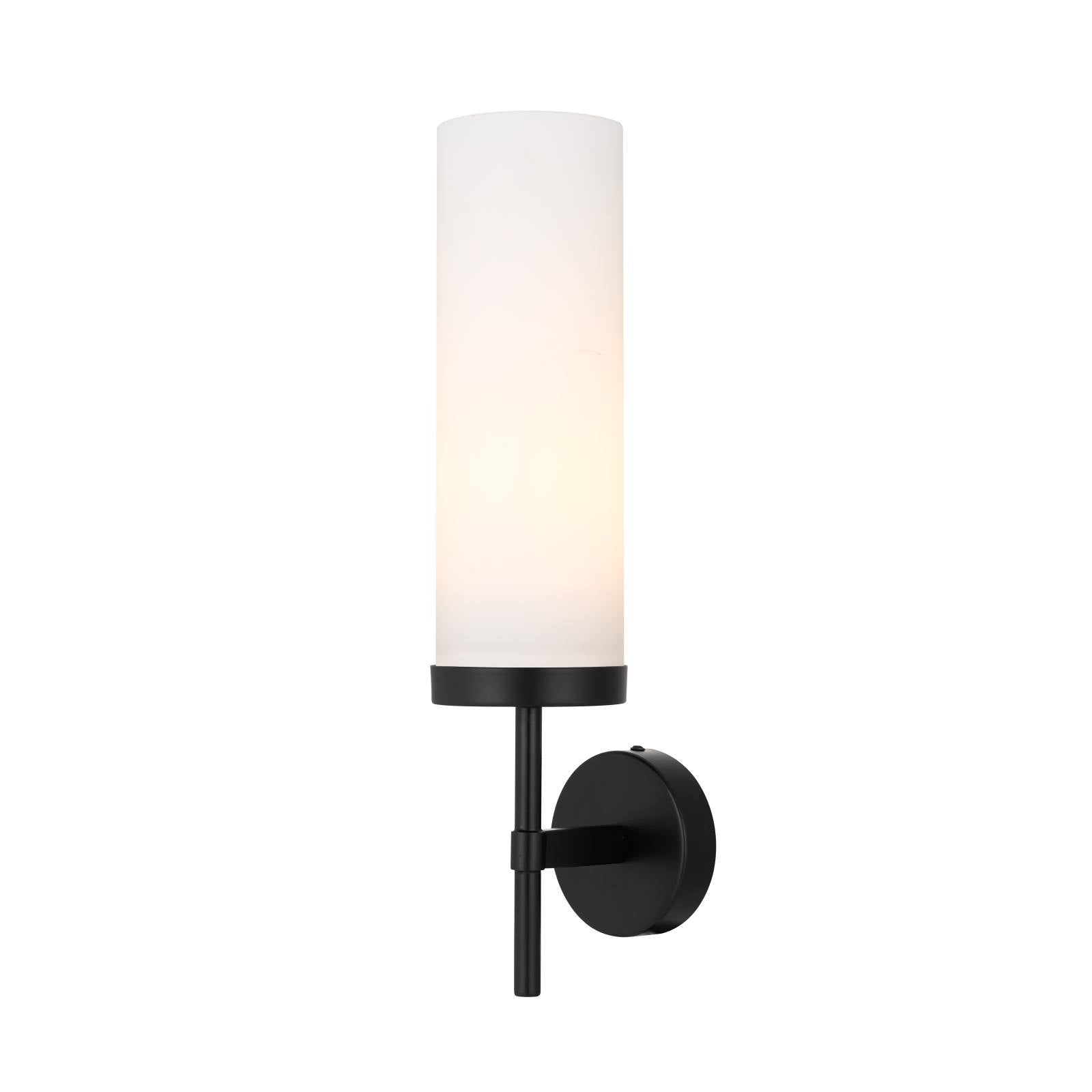 Garot Wall Light, Black, Opal Matte