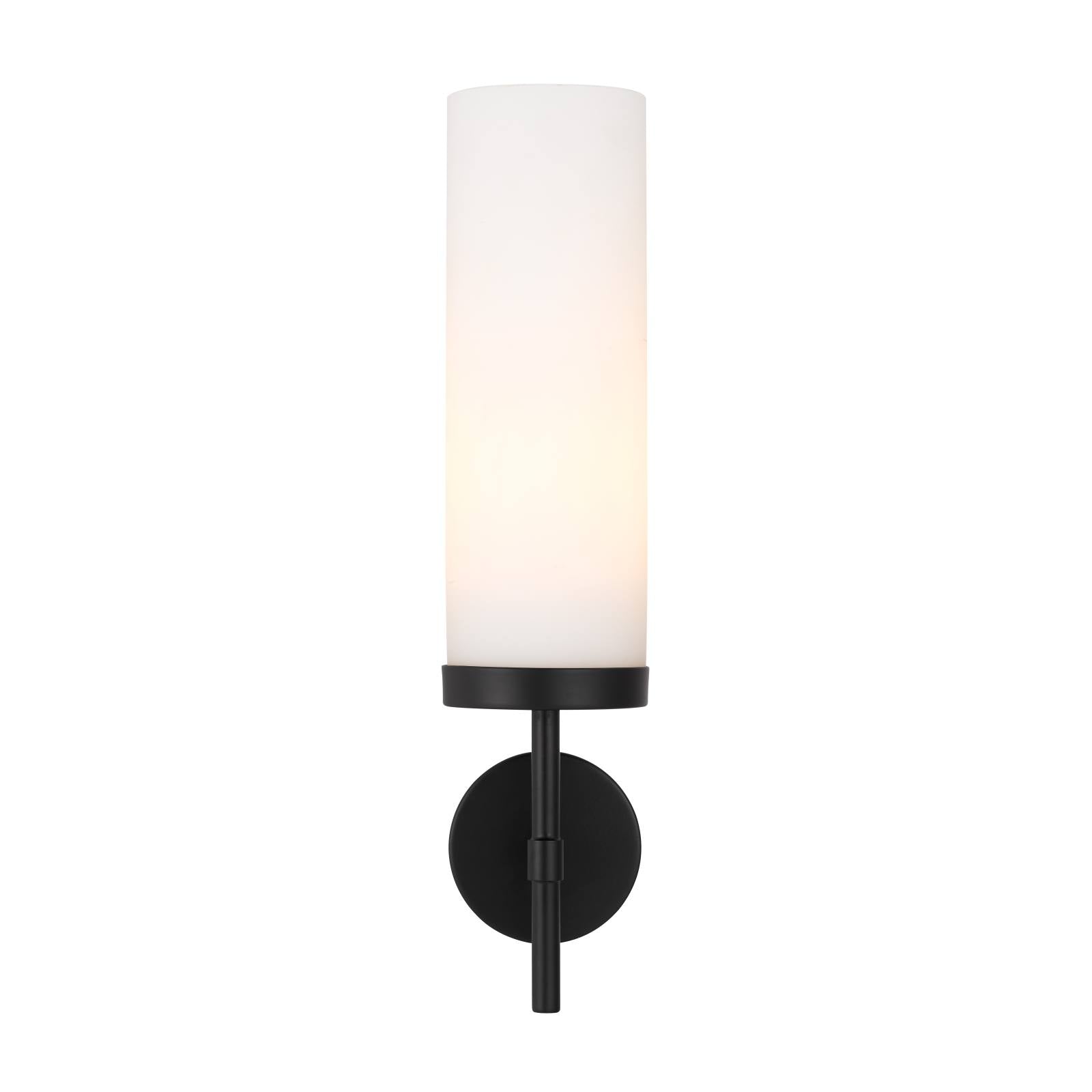Garot Wall Light, Black, Opal Matte