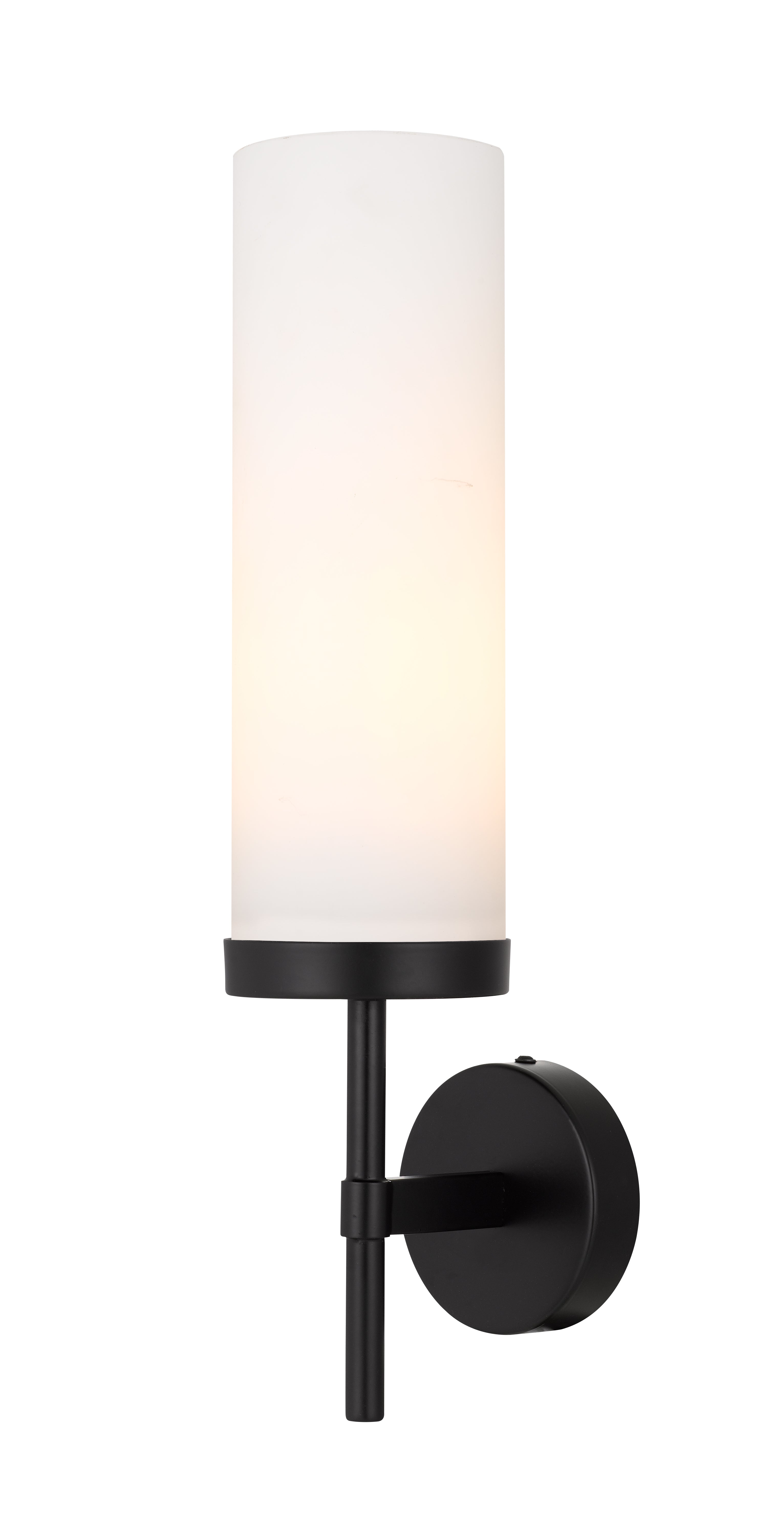 Garot Wall Light, Black, Opal Matte