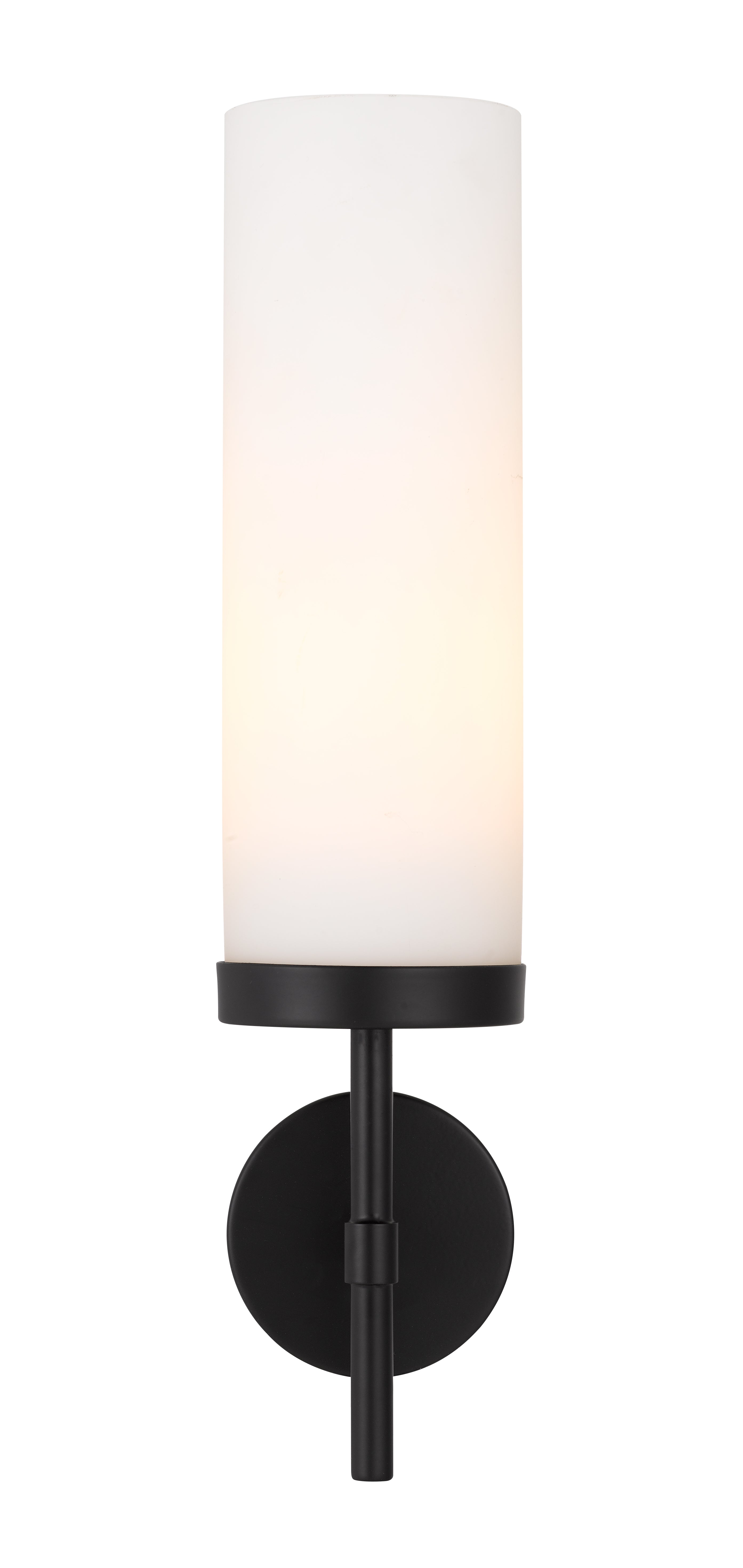 Garot Wall Light, Black, Opal Matte