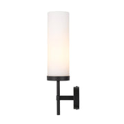 Garot Wall Light, Black, Opal Matte