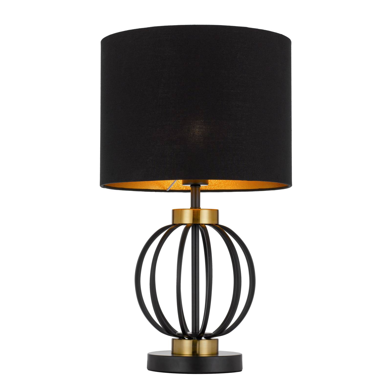 Grada Table Lamp, Black, Antique Gold