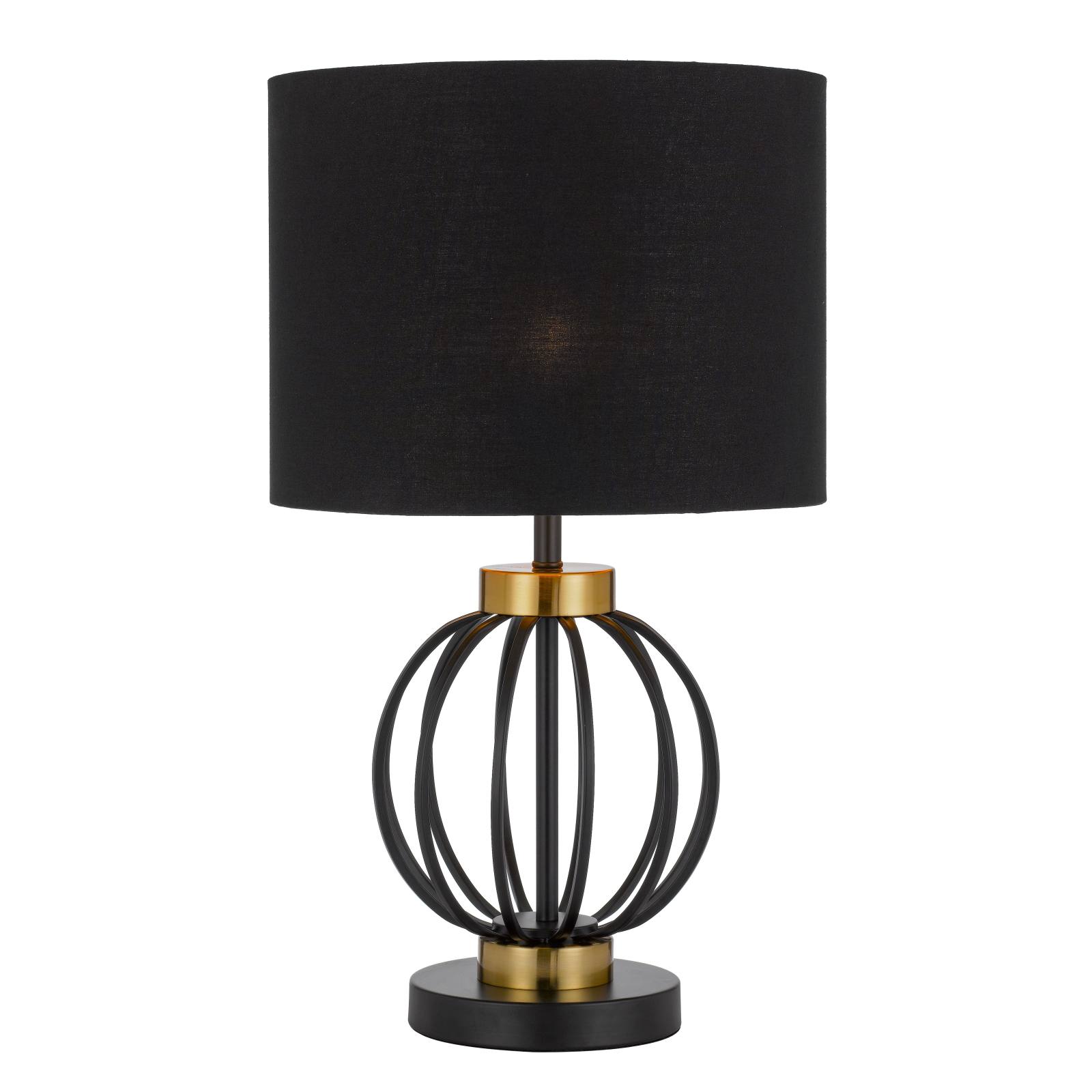 Grada Table Lamp, Black, Antique Gold