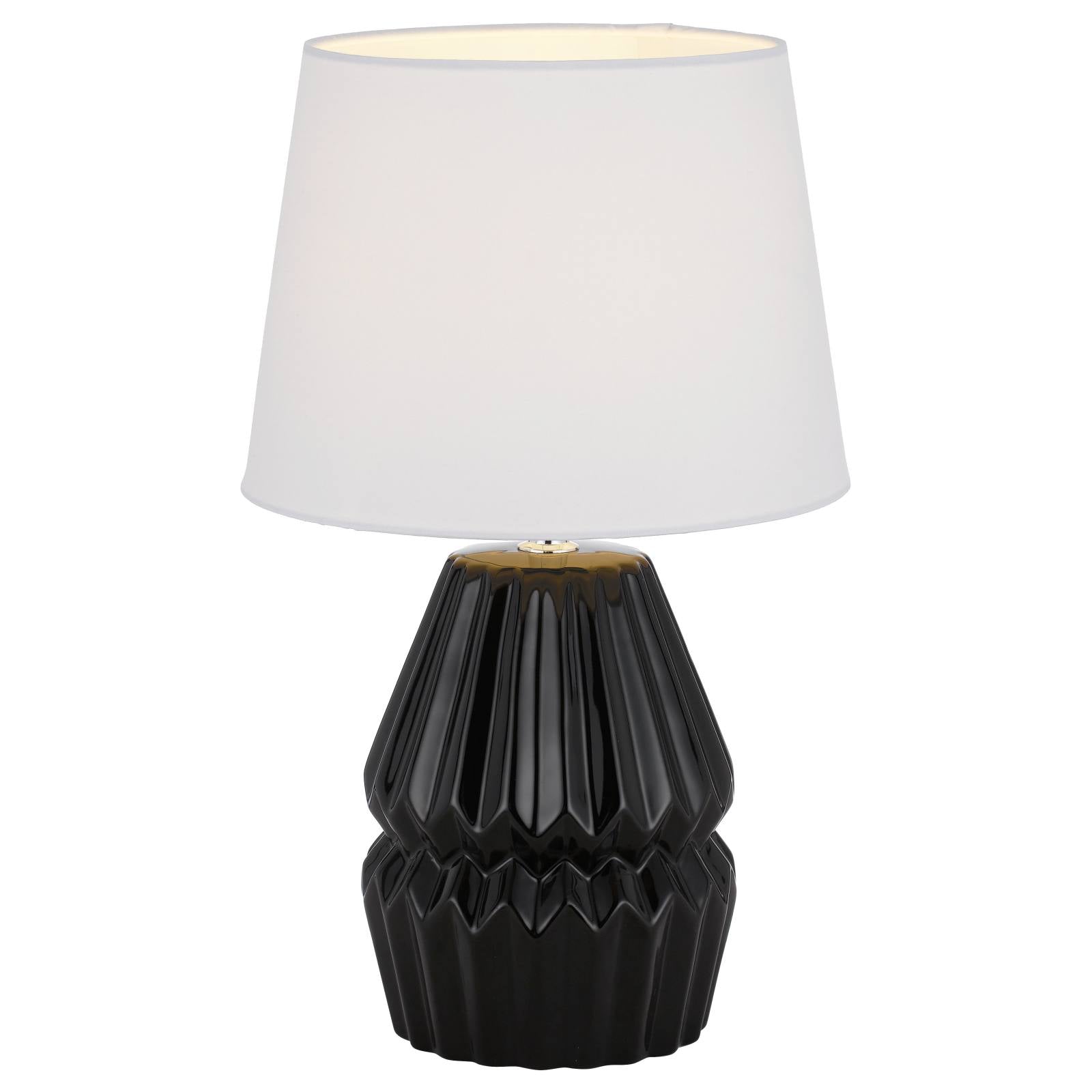 Greet Table Lamp, Black, White