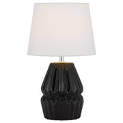 Greet Table Lamp, Black, White