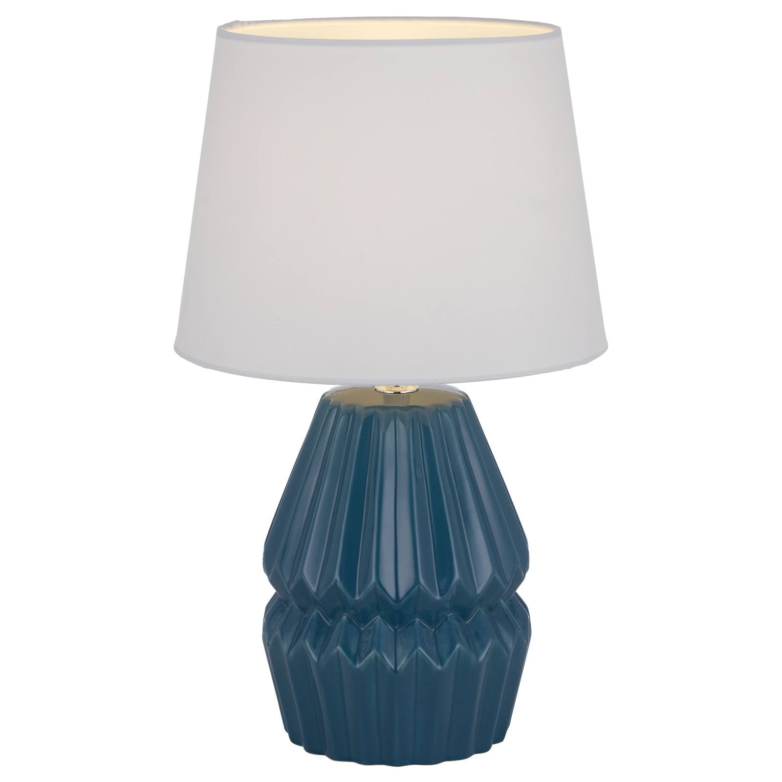 Greet Table Lamp, Blue, White