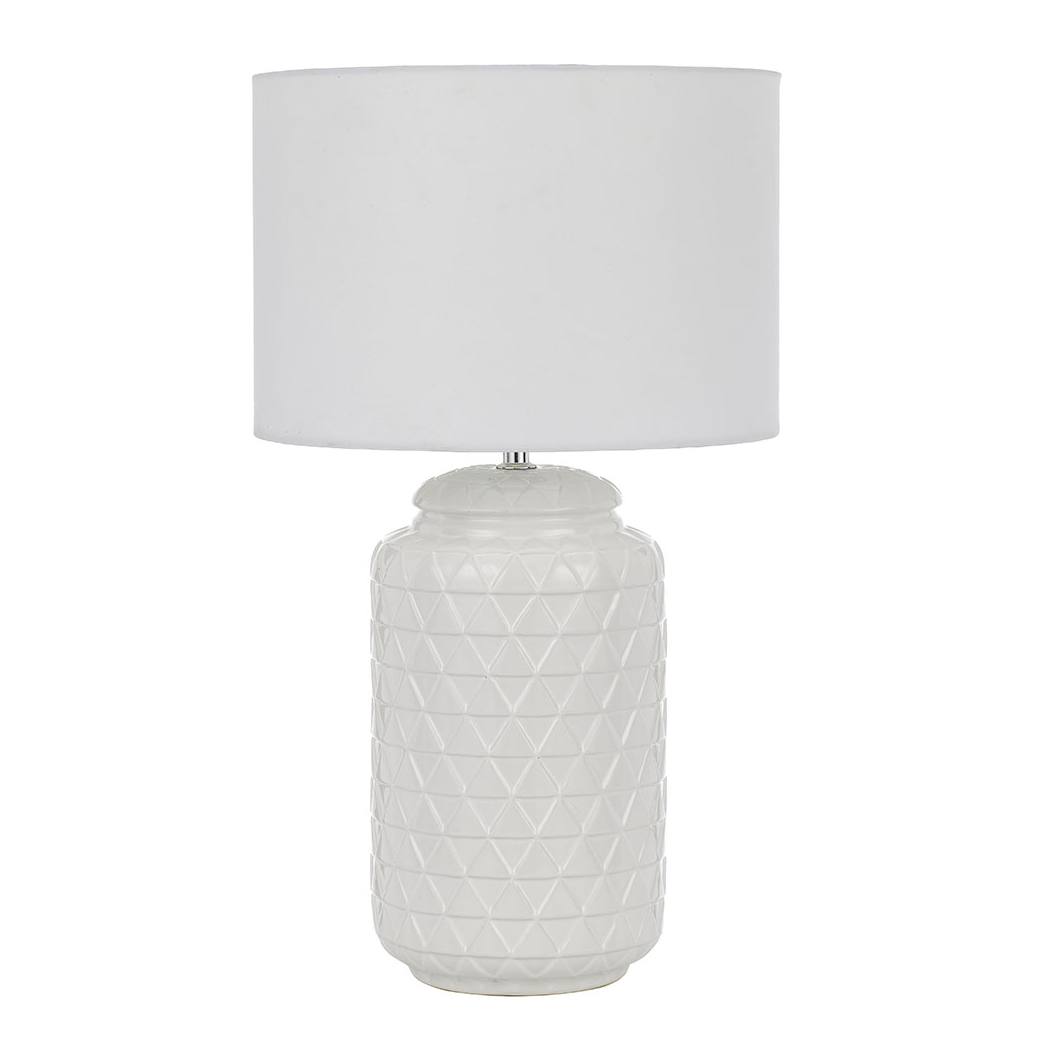Heshi Ceramic Table Lamp, White