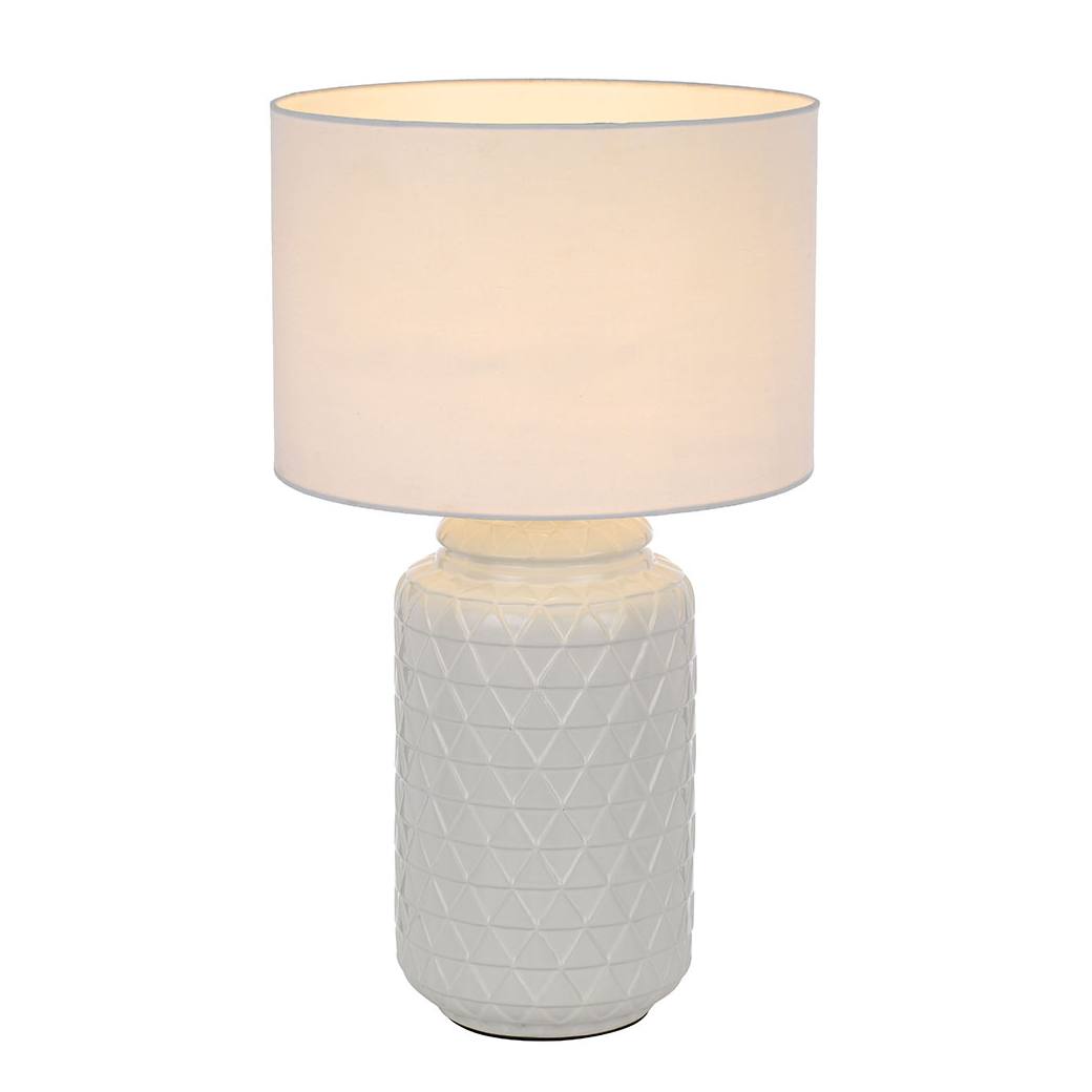 Heshi Ceramic Table Lamp, White