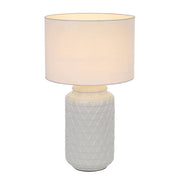 Heshi Ceramic Table Lamp, White