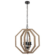 Indio 4 Light Pendant Light, Black