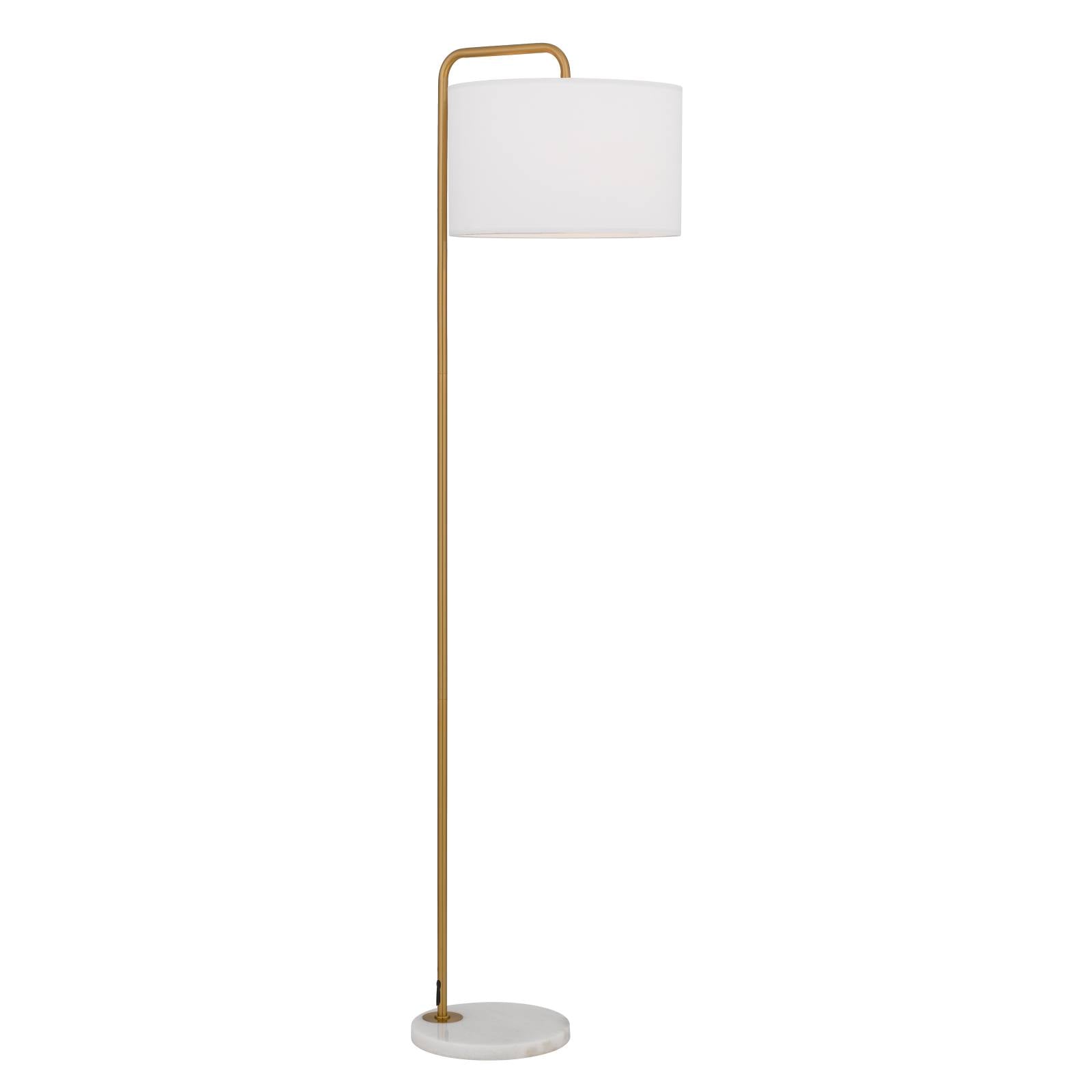 Ingrid Floor Lamp Gold White