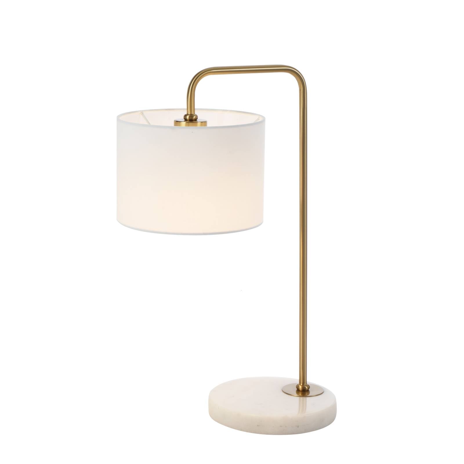 Ingrid Table Lamp, Gold White