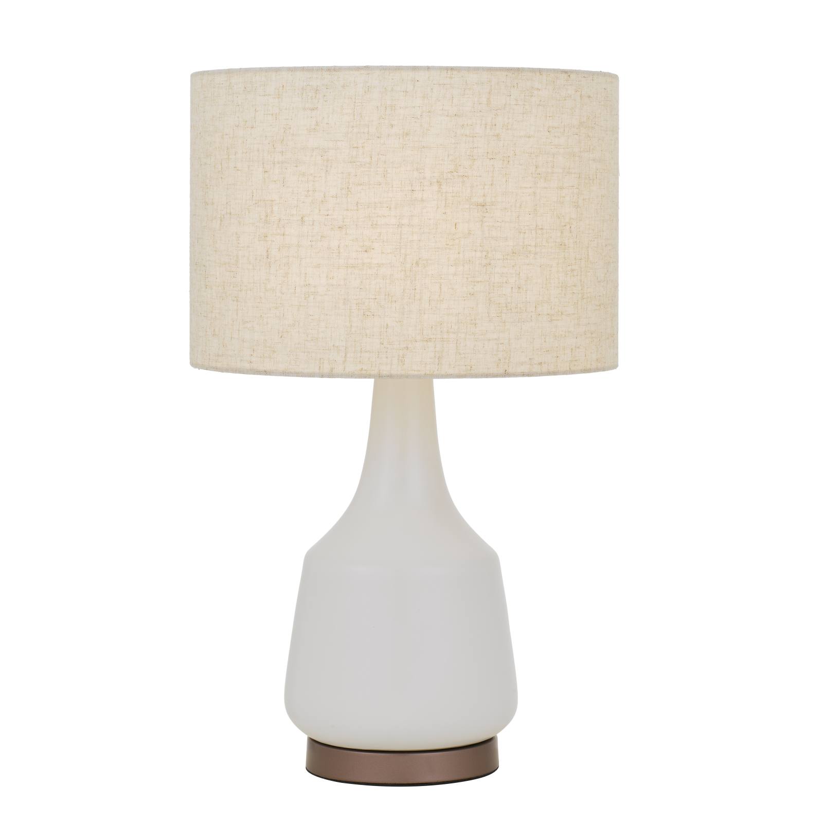 Jacin Table Lamp, White, Oat