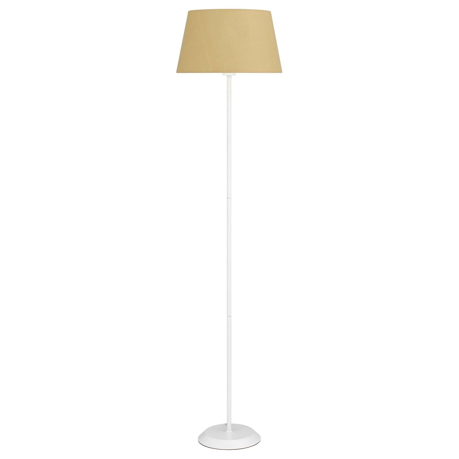 Jaxon Floor Lamp, White, Wheat