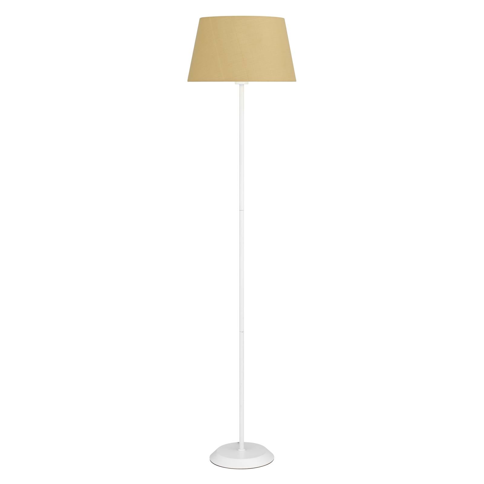 Jaxon Floor Lamp, White, Wheat