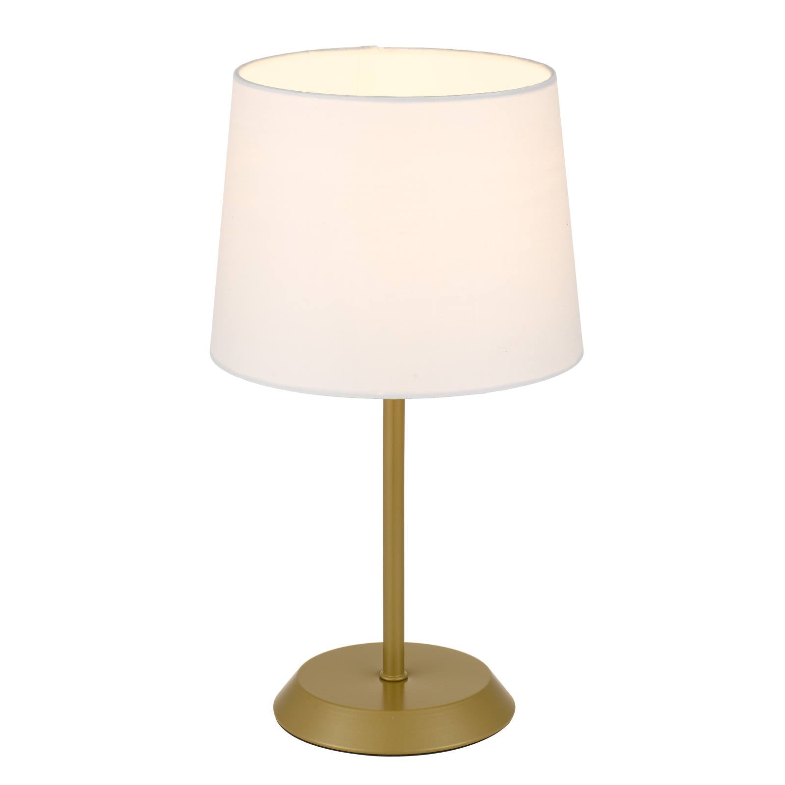 Jaxon Table Lamp, Gold, Ivory