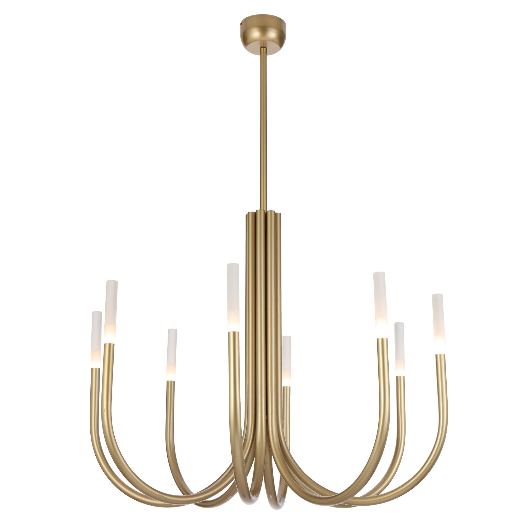 Joshua 8 Light Pendant, Gold