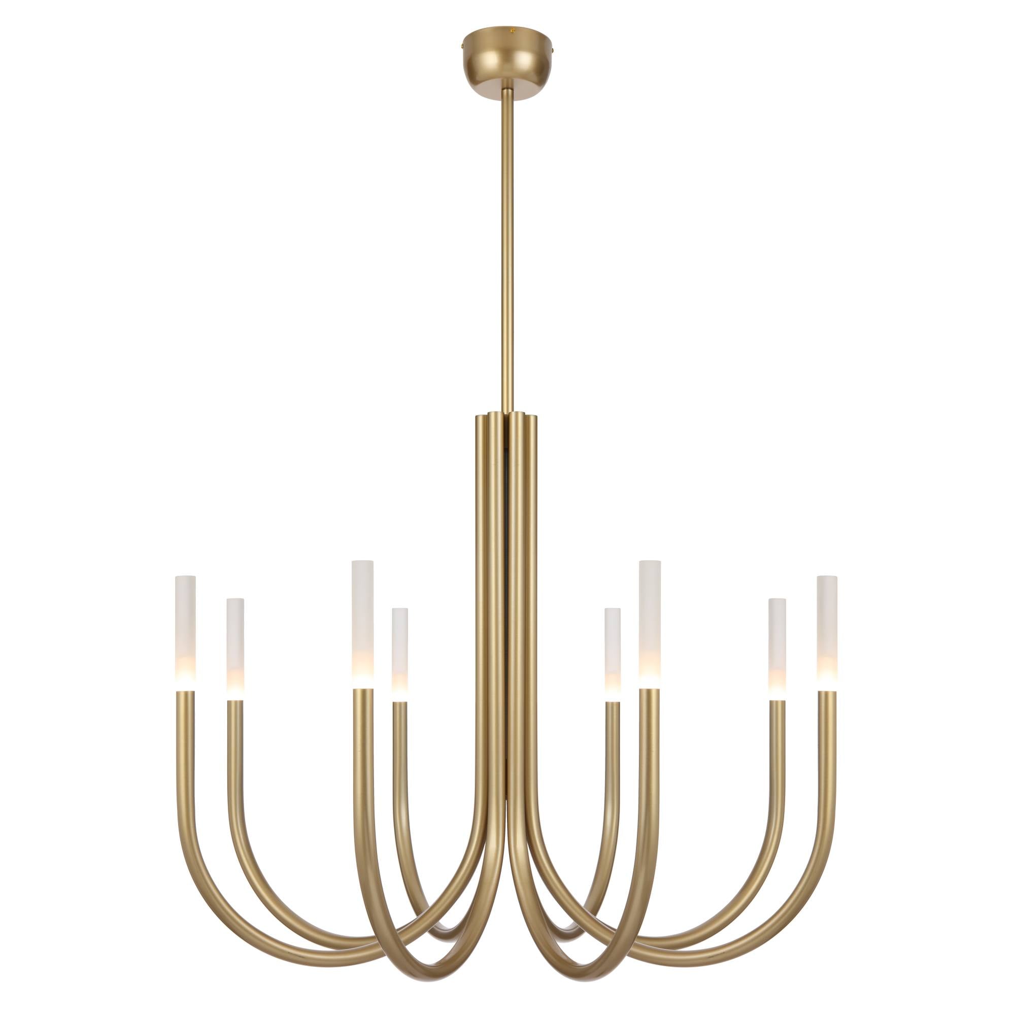 Joshua 8 Light Pendant, Gold