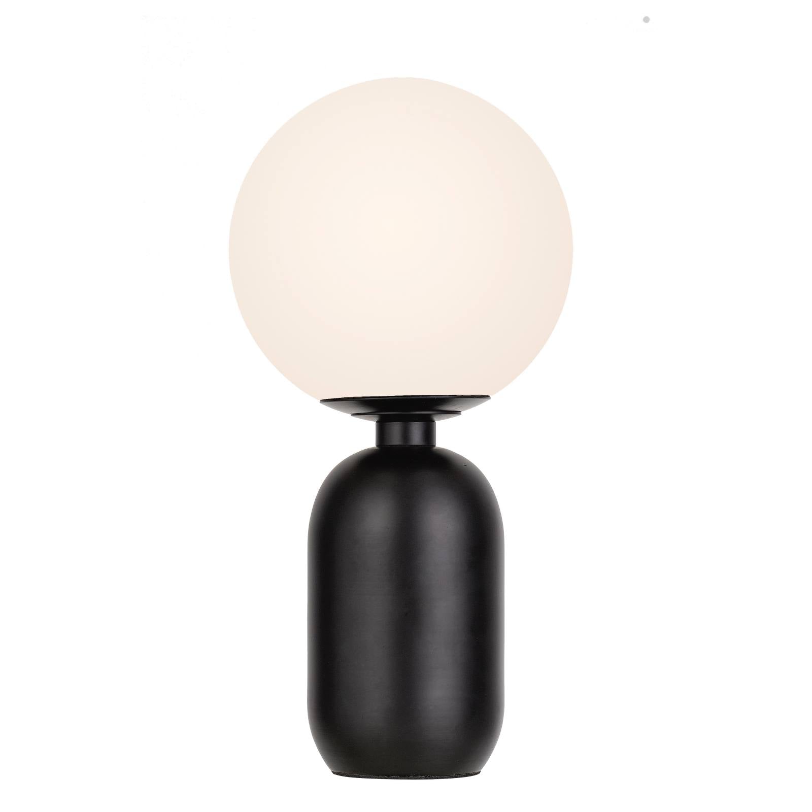 Kade Table Lamp, Black, Opal Matte