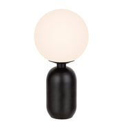 Kade Table Lamp, Black, Opal Matte