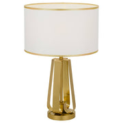 Laila Table Lamp, Antique Gold, Ivory