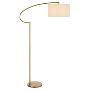 Laine Floor Lamp, Antique Gold, Ivory