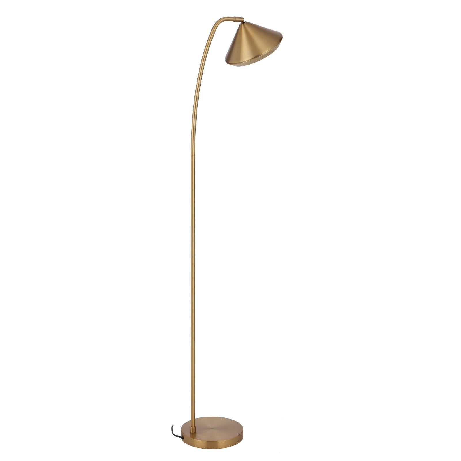 Larson Floor Lamp, Brass