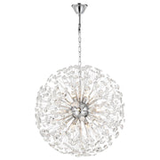 Lerida 12 Light Round Pendant Light, Chrome