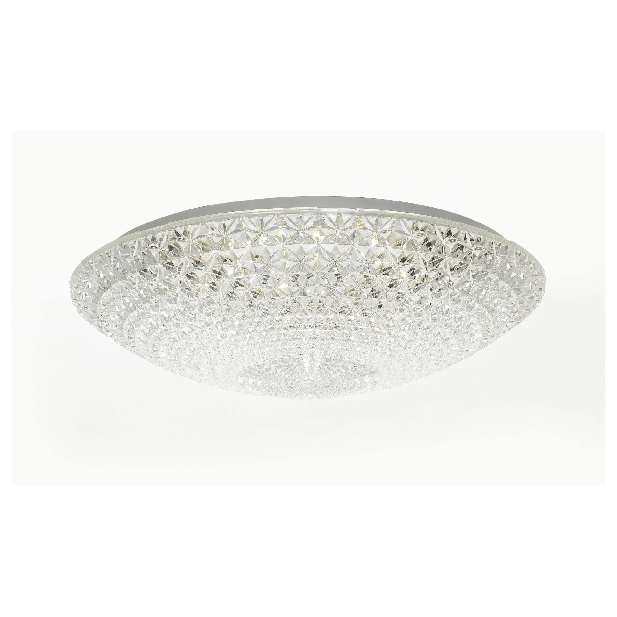 Lilac 40 Led Oyster, Clear Glass, White